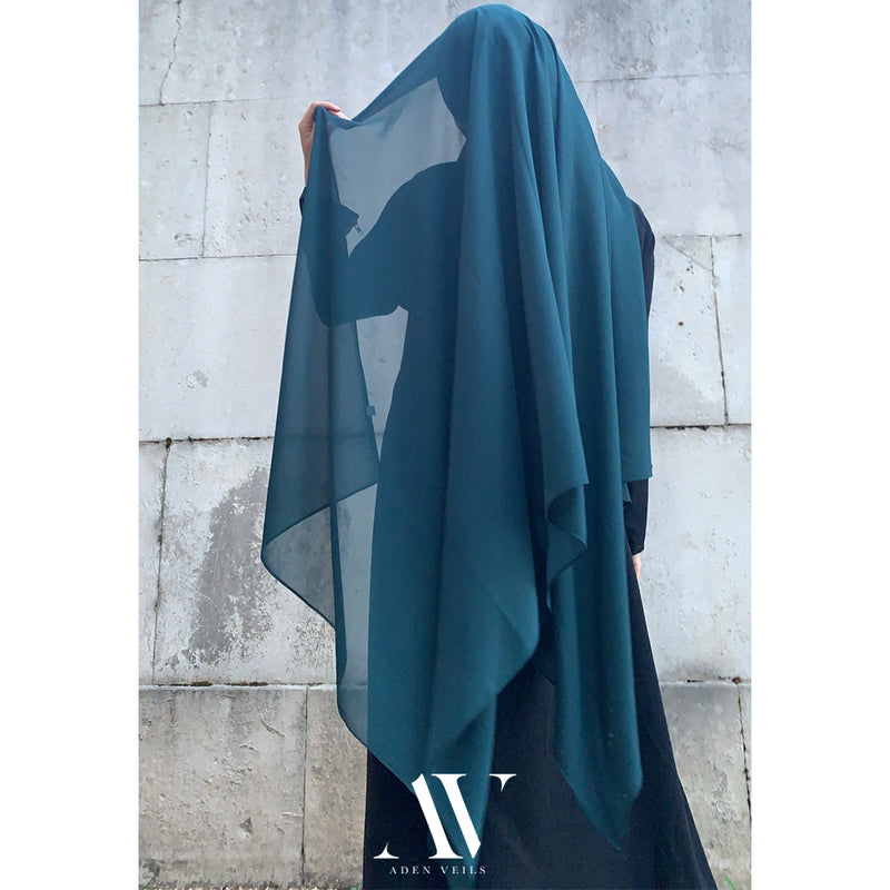 Dark Emerald Chiffon Hijab