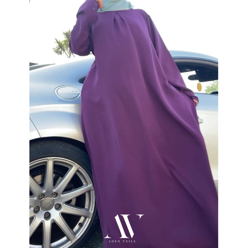 Pleated A Line Abaya